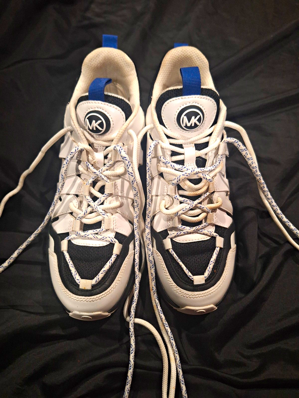 Michael Kors Hero Leather and Mesh Trainer Sneakers Size US 7